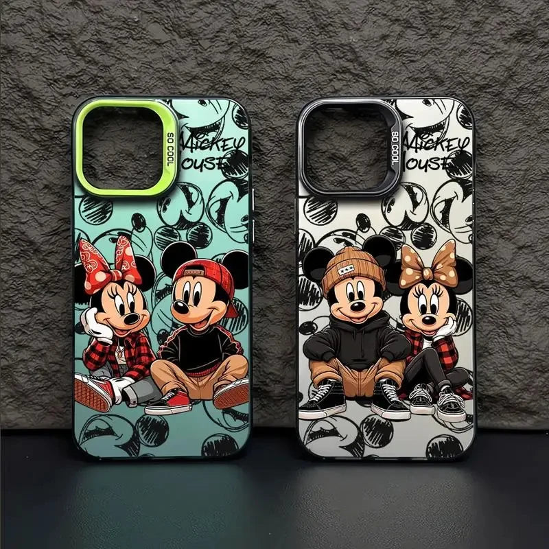 Disney Mickey Minnie Mouse Full Screen Phone Case for iPhone 16 15 14 13 12 11 ProMax