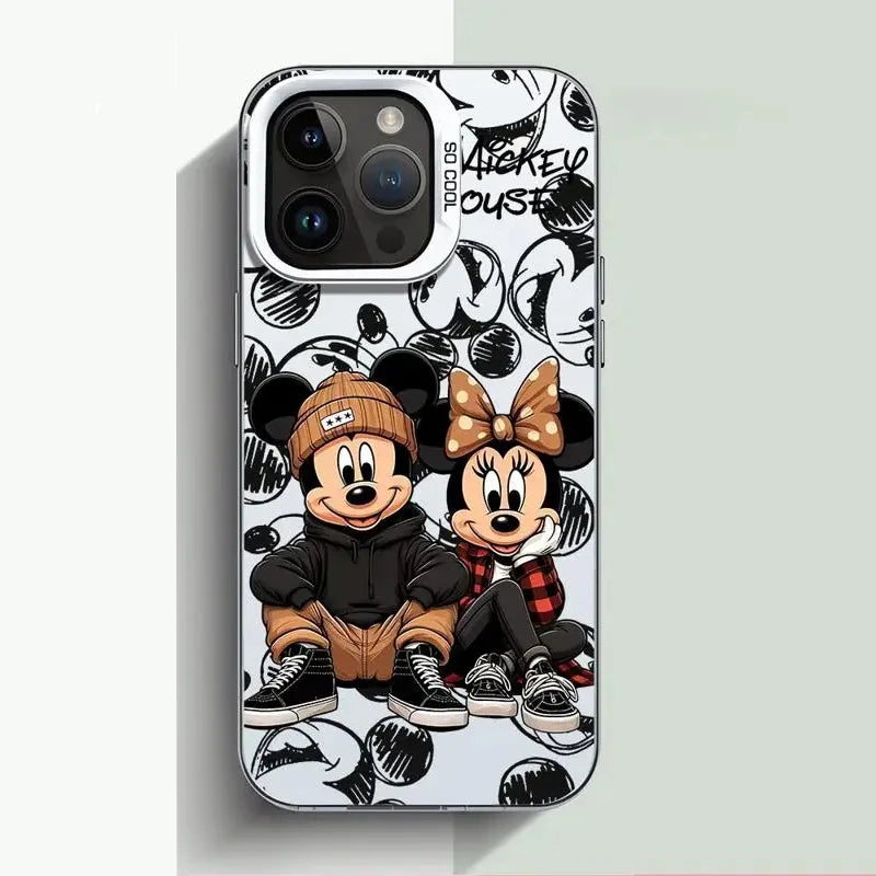 Disney Mickey Minnie Mouse Full Screen Phone Case for iPhone 16 15 14 13 12 11 ProMax