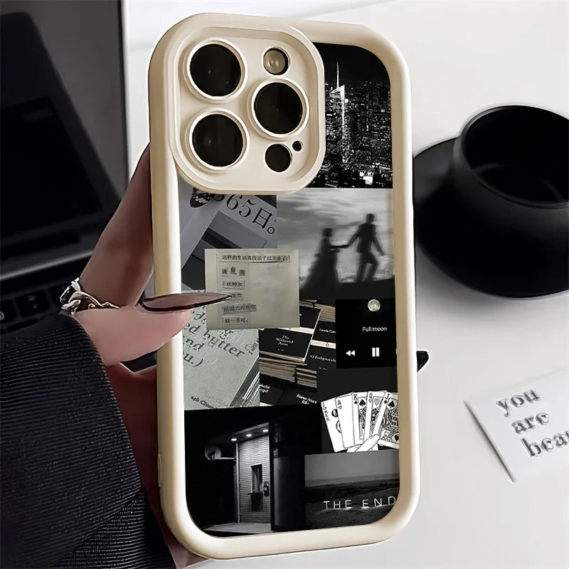 Daily Life Phone Case For iPhone 15 Pro Case iPhone 11 13 12 14 Shockproof Bumper Silicone Cover