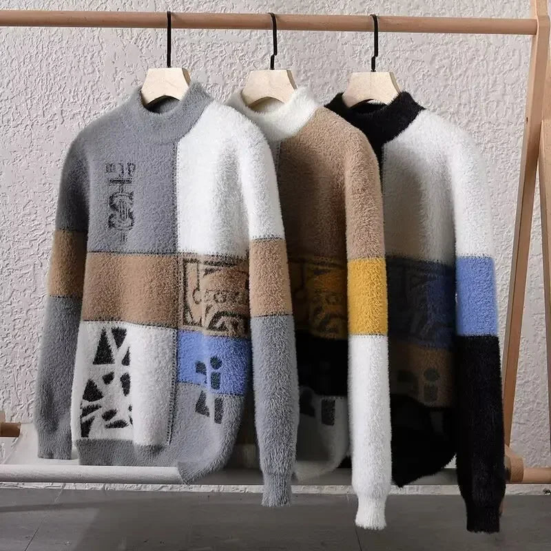 Men's Plush Sweater Pullover