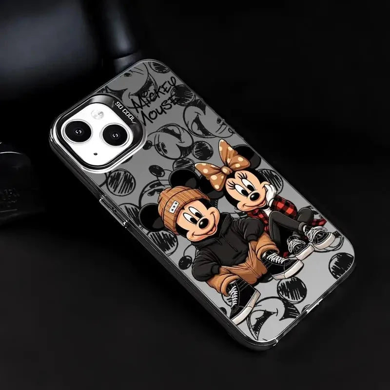 Disney Mickey Minnie Mouse Full Screen Phone Case for iPhone 16 15 14 13 12 11 ProMax