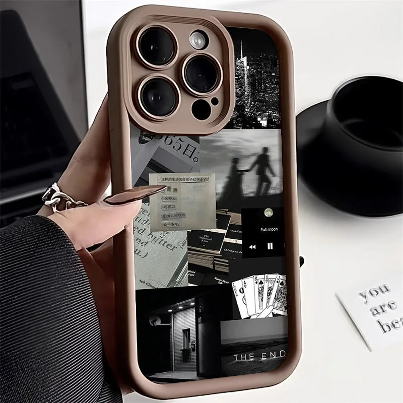 Daily Life Phone Case For iPhone 15 Pro Case iPhone 11 13 12 14 Shockproof Bumper Silicone Cover