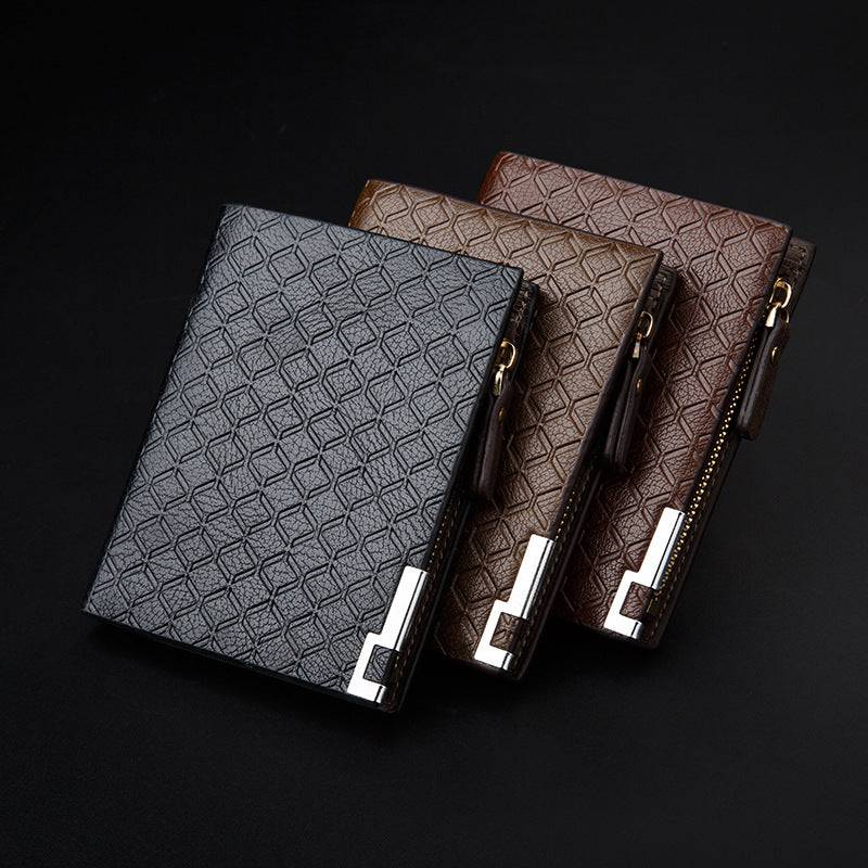 Men's Wallet Short Business Embossed