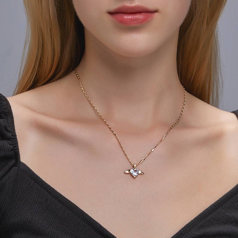 Heart Wings Necklace For Women