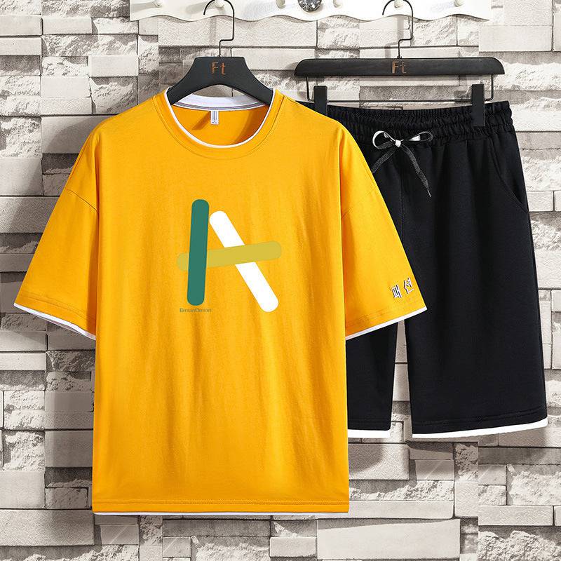 Men's Short Sleeve T-Shirt Cotton Fashion Trendy Brand