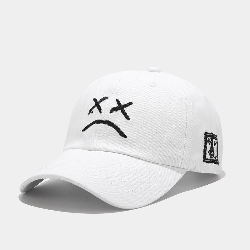 Crying Face Embroidery Baseball hat