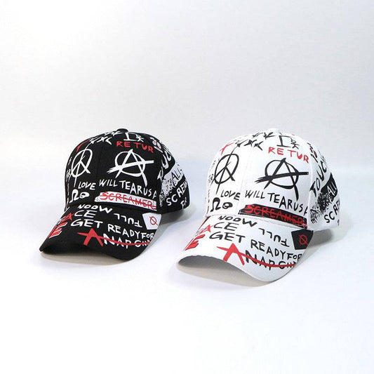 New Style Hat Graffiti Baseball Cap Outdoor Shade Sun Protection Cap Hat Trendy Hip Hop Hat OEM