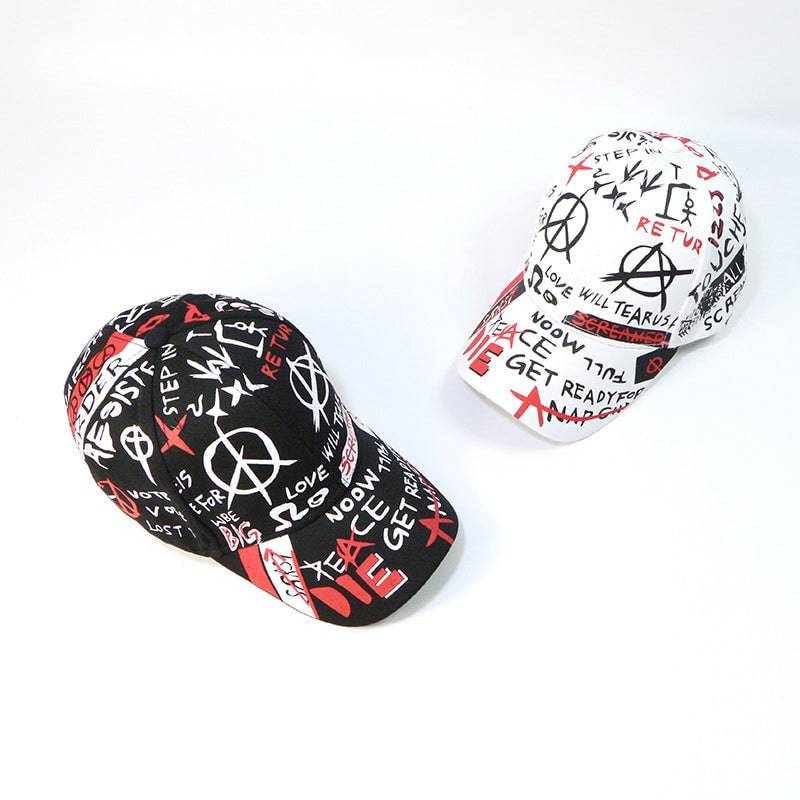 New Style Hat Graffiti Baseball Cap Outdoor Shade Sun Protection Cap Hat Trendy Hip Hop Hat OEM