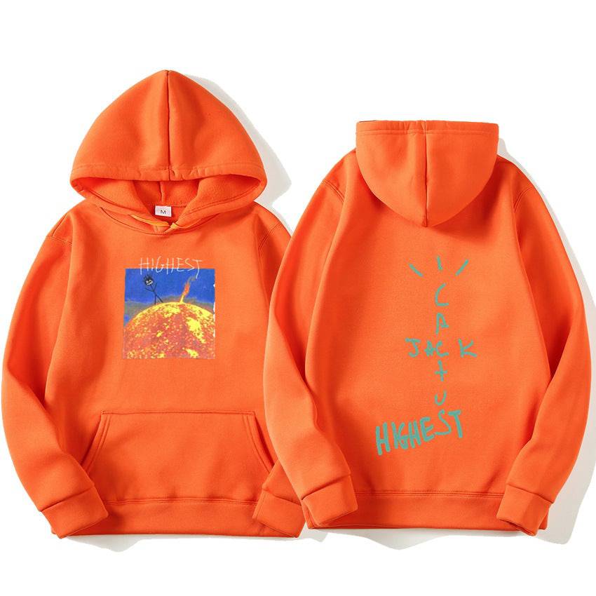 Hoodie print sun