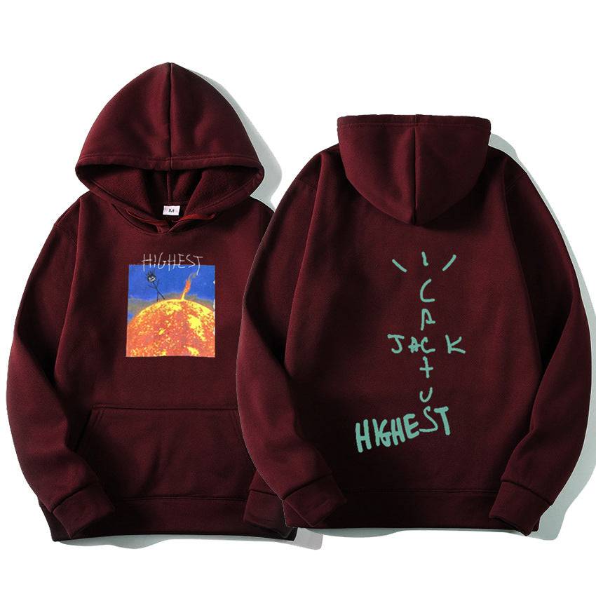 Hoodie print sun