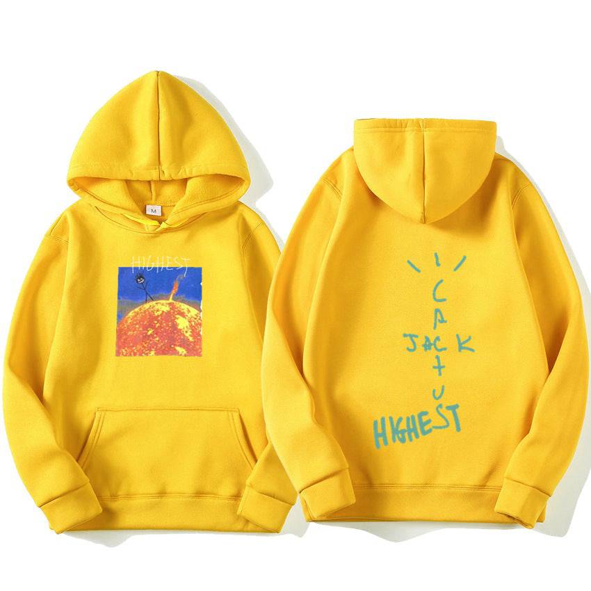 Hoodie print sun