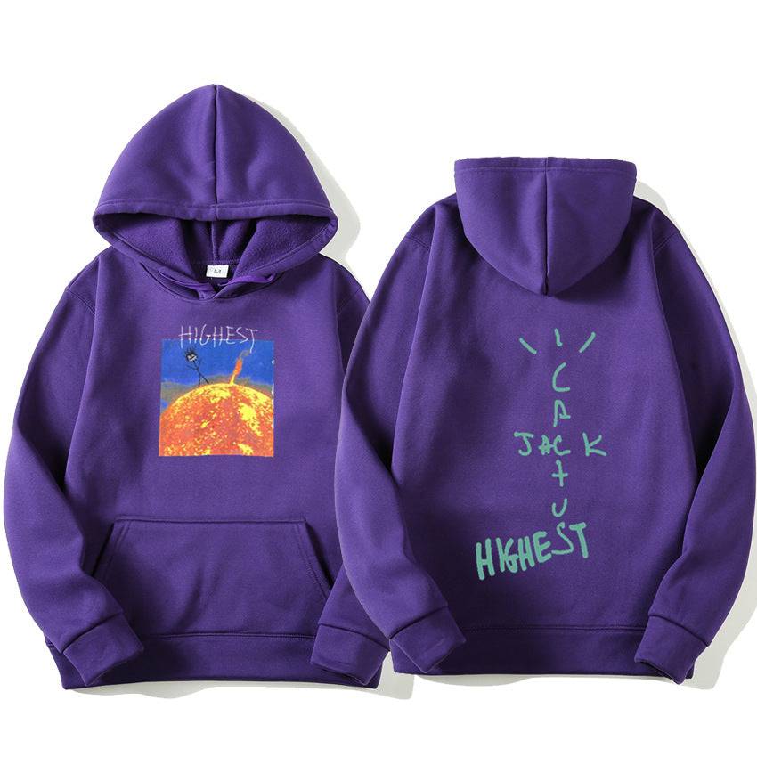 Hoodie print sun